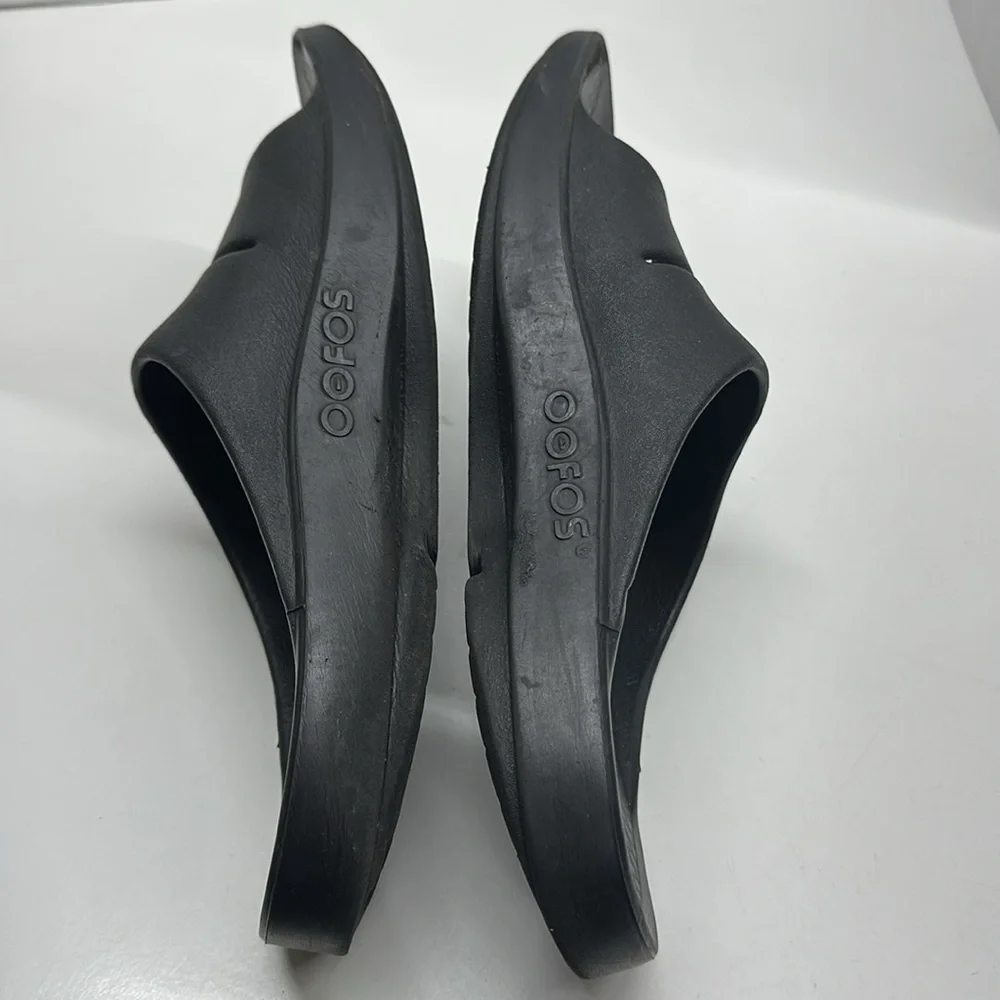 Oofos ooahhh Sandal Slides Slip On Orthopedic Shoes Black Men's Size 12